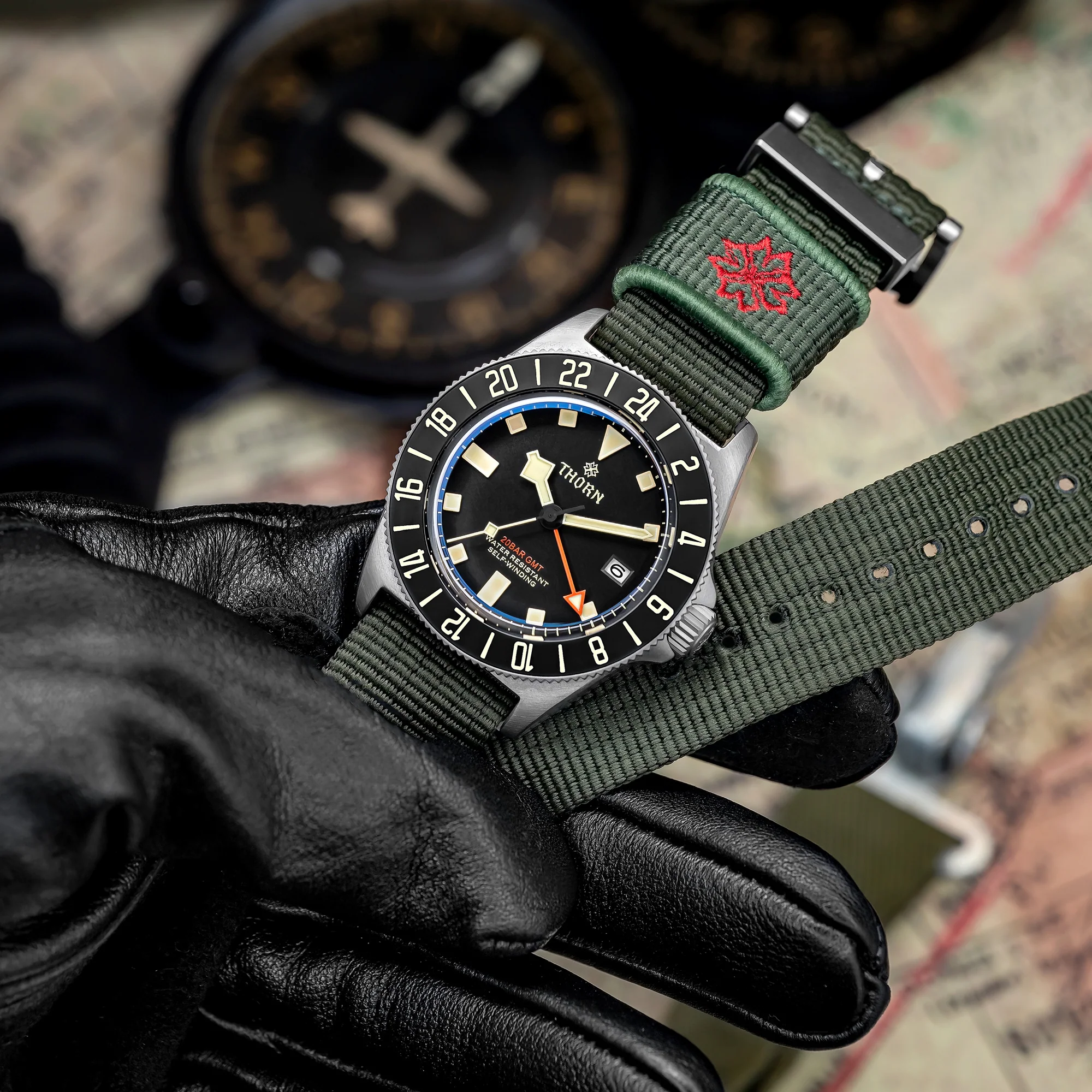 THORN 42mm NH34 GMT Automatic Dive Watch T020 - Image 6