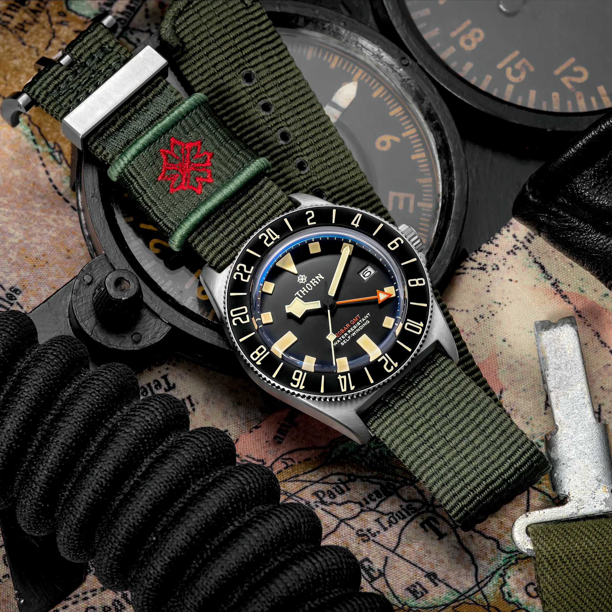 THORN 42mm NH34 GMT Automatic Dive Watch T020 - Image 7