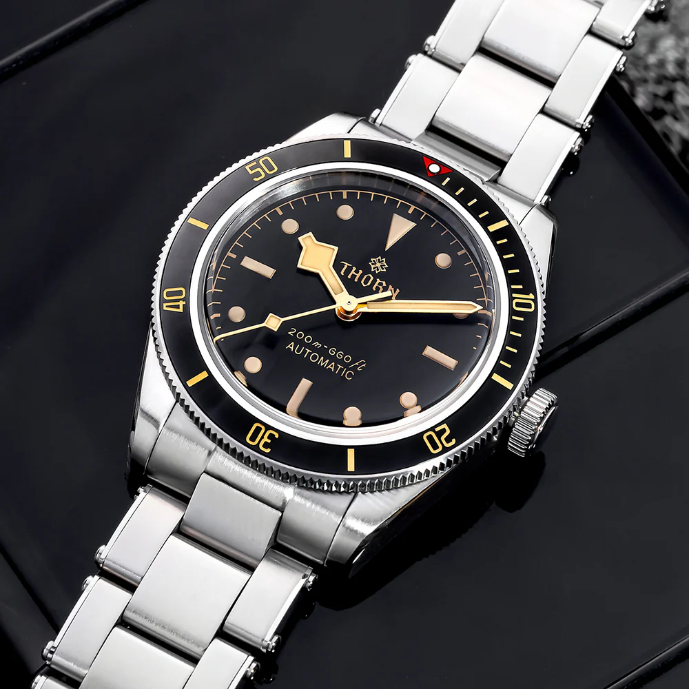 THORN SHY027 39mm BB58 Vintage Diver Automatic Watch - Image 5