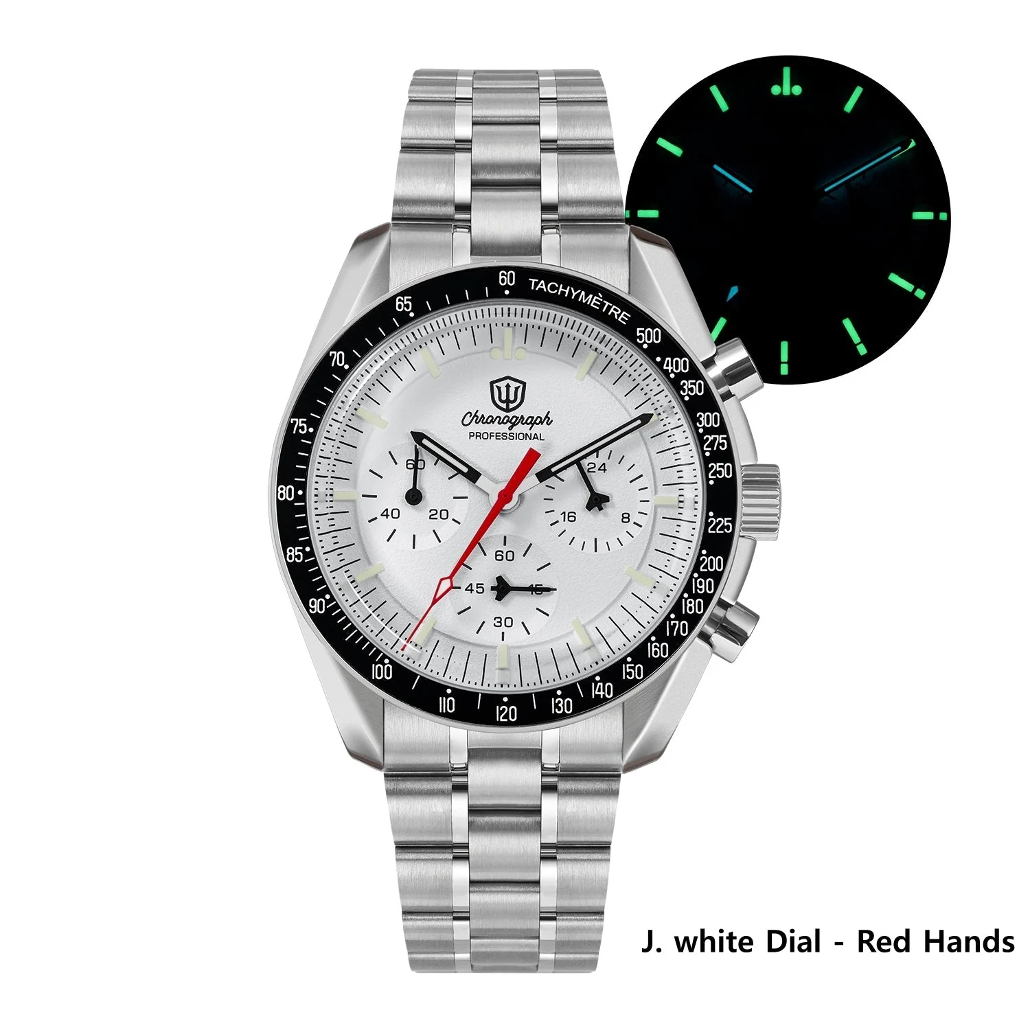 Watchdives 39mm VK63 Chronograph Watch WD1863- Classic Collection - Image 3