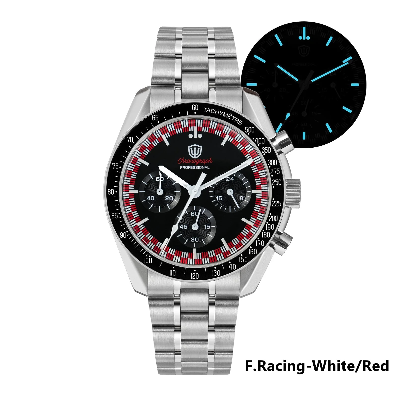 Watchdives 39mm VK63 Chronograph Watch WD1863 - Panda Collection - Image 5