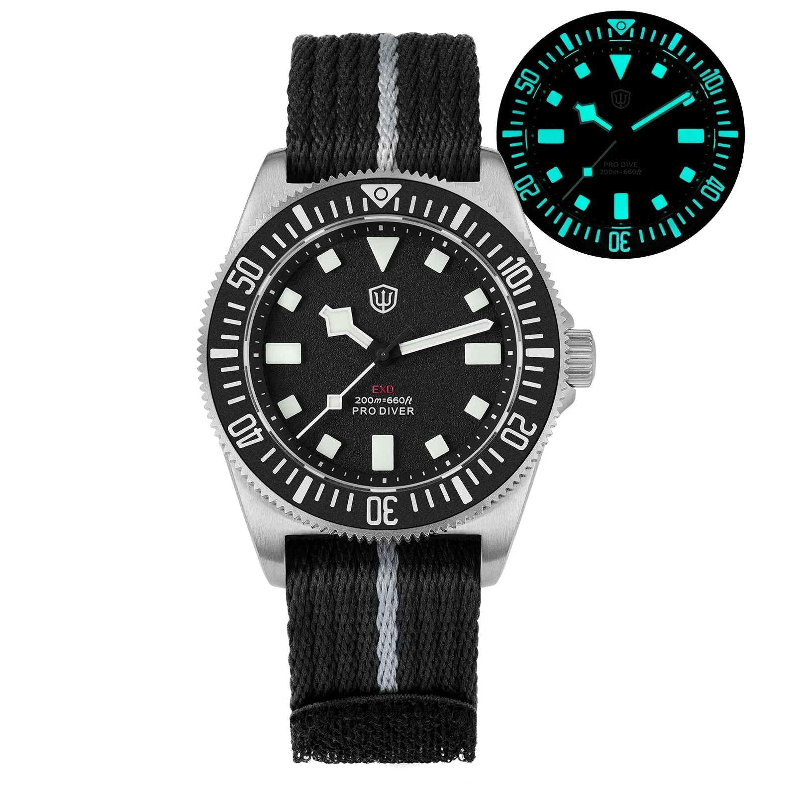 Watchdives 40mm EXD Titanium Diver Watch