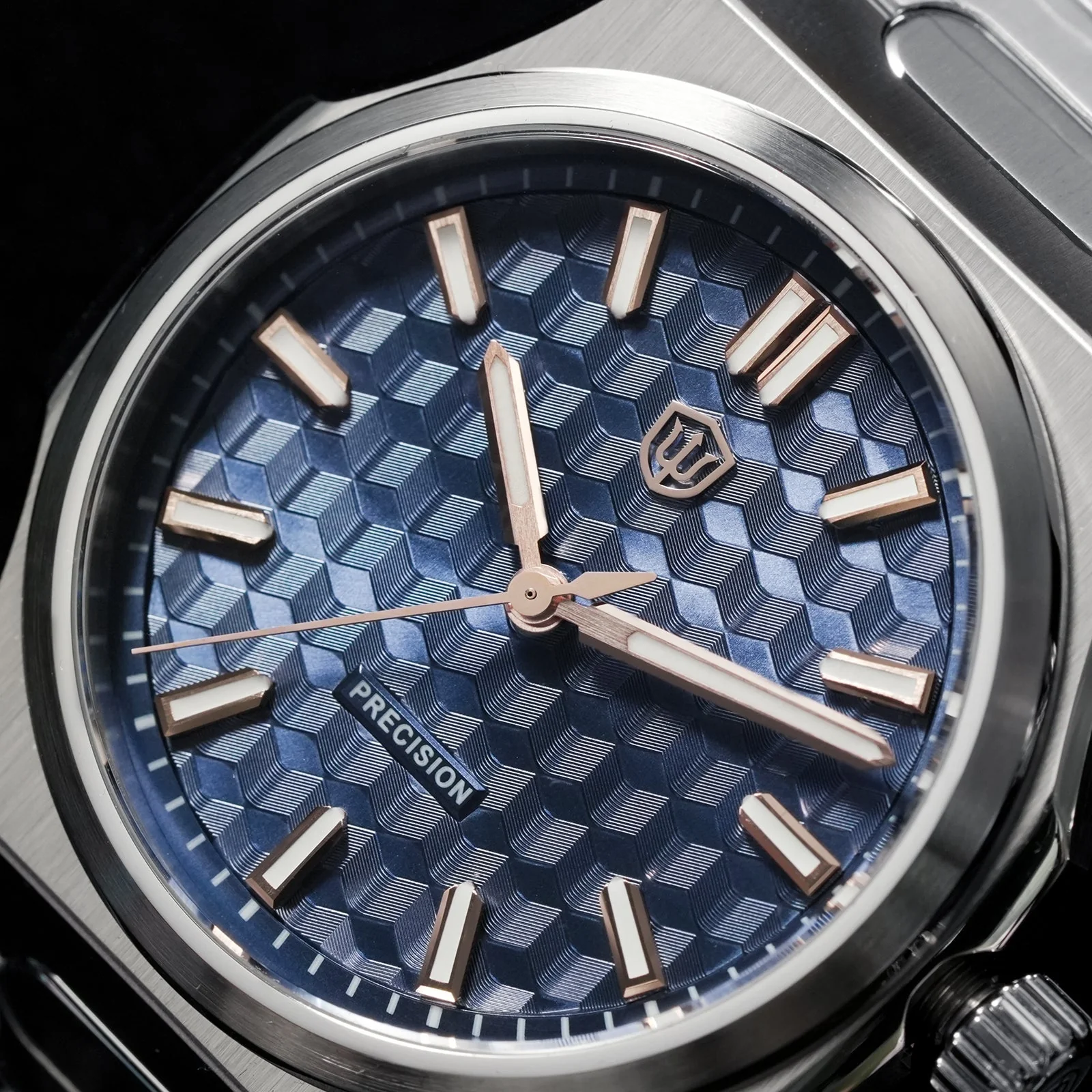 Watchdives Premier WD0016B Square-Block Faceted Dial Original Design - Image 7