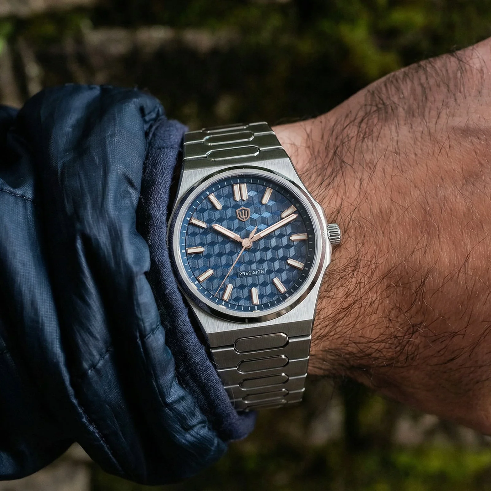 Watchdives Premier WD0016B Square-Block Faceted Dial Original Design - Image 9