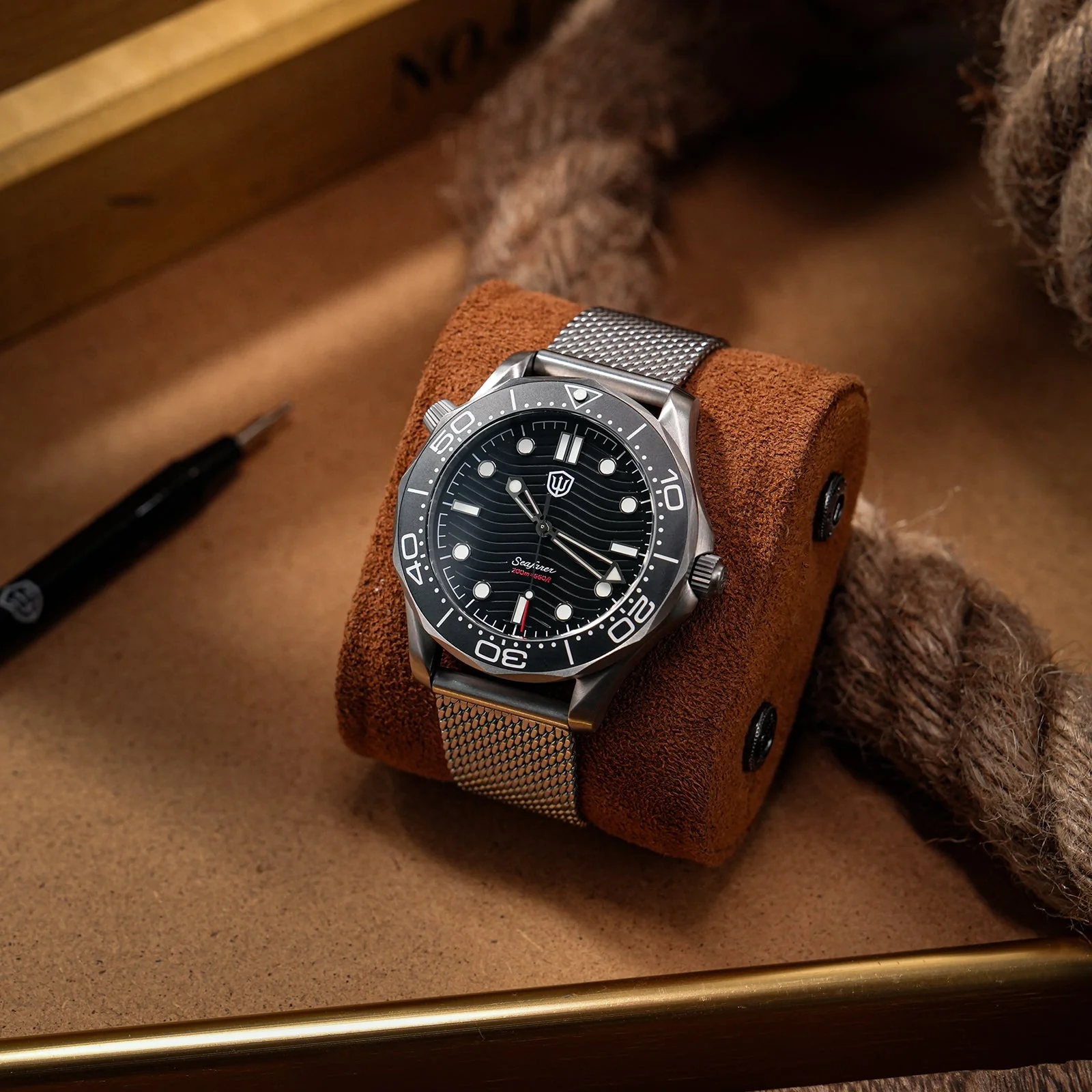 Seafarer WD007Q VH31 Titanium NTTD Dive Watch - Image 8