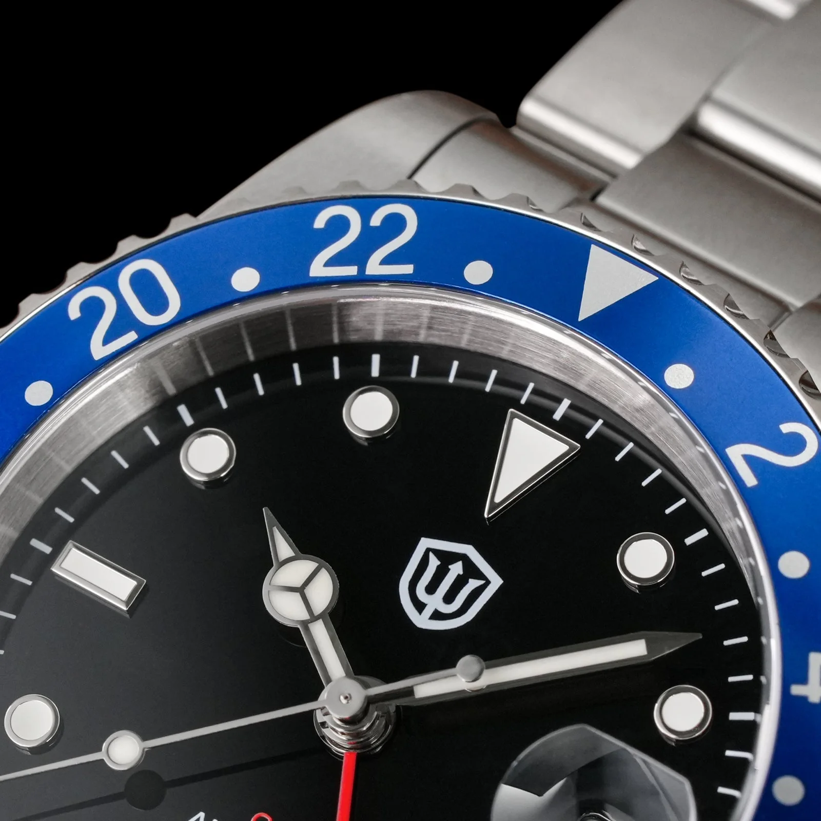 Watchdives WD0014 Aluminum Bezel Vintage NH34 GMT Watch - Image 10