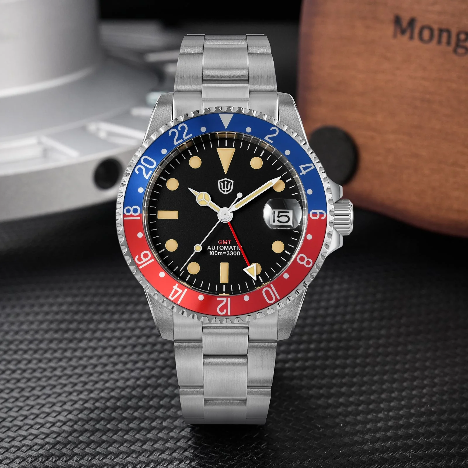 Watchdives WD0014 Aluminum Bezel Vintage NH34 GMT Watch - Image 19