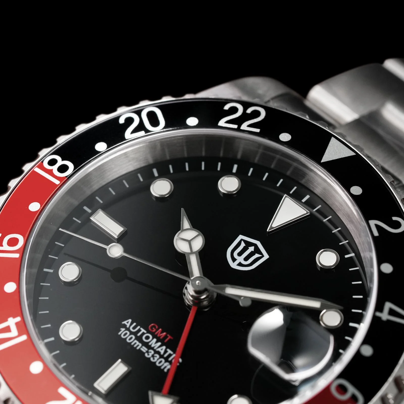 Watchdives WD0014 Aluminum Bezel Vintage NH34 GMT Watch - Image 5