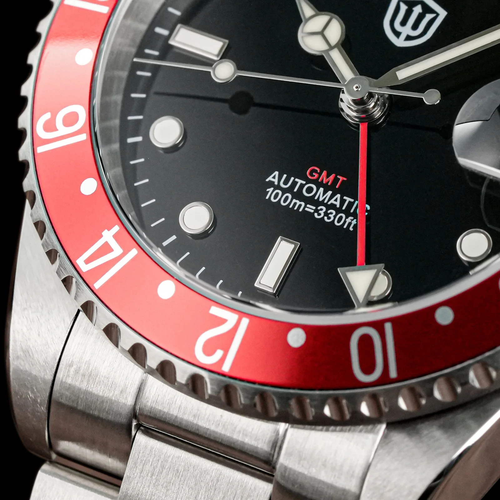 Watchdives WD0014 Aluminum Bezel Vintage NH34 GMT Watch - Image 8