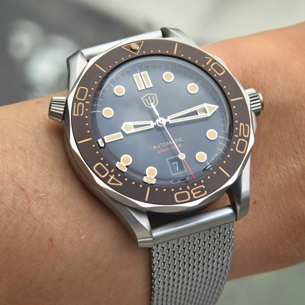 Watchdives WD007 Top Hat Sapphire PT5000 Titanium Dive Watch - Image 2