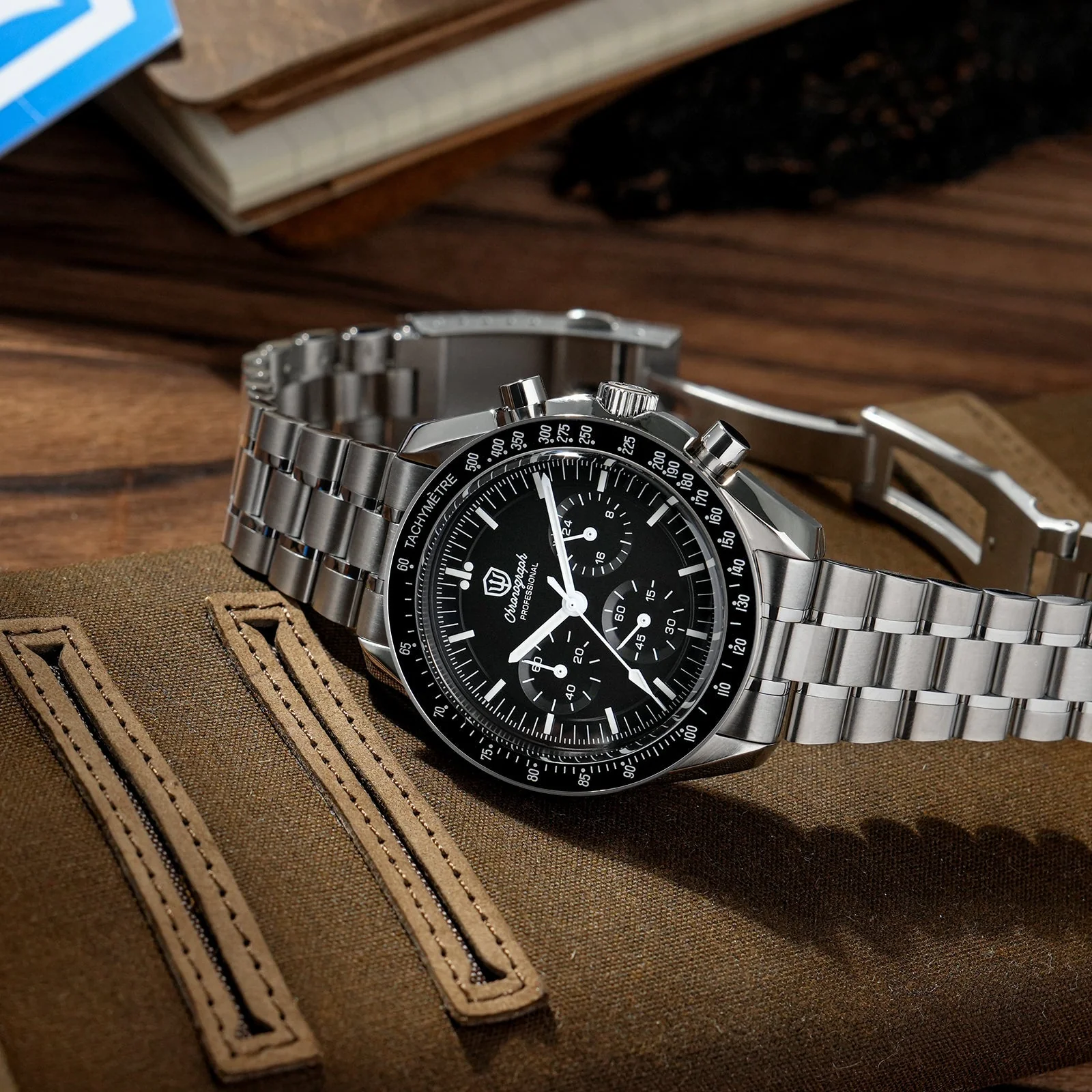 Watchdives 40mm WD1860 VK63 Chronograph Watch - Image 5