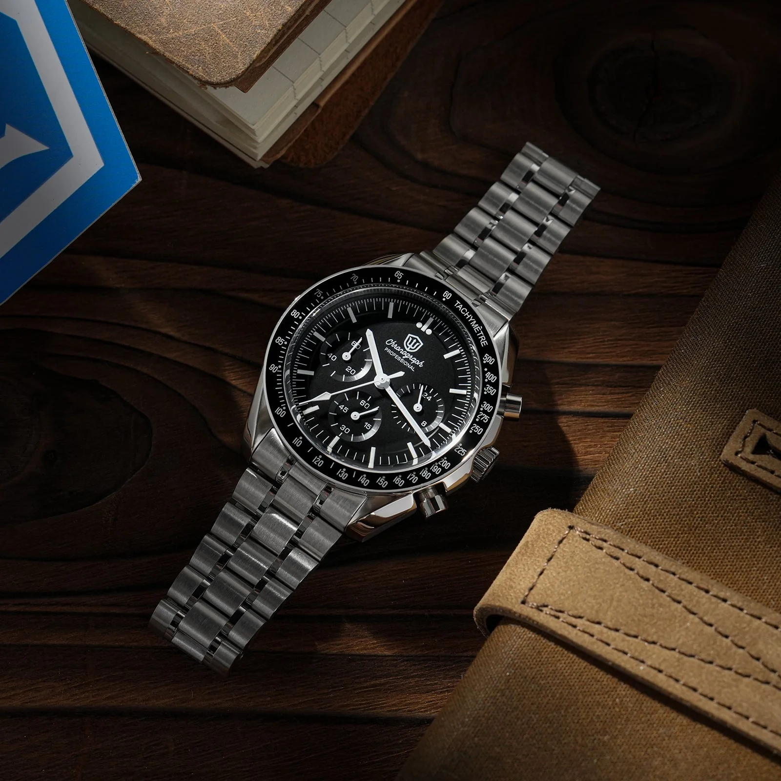 Watchdives 40mm WD1860 VK63 Chronograph Watch - Image 6