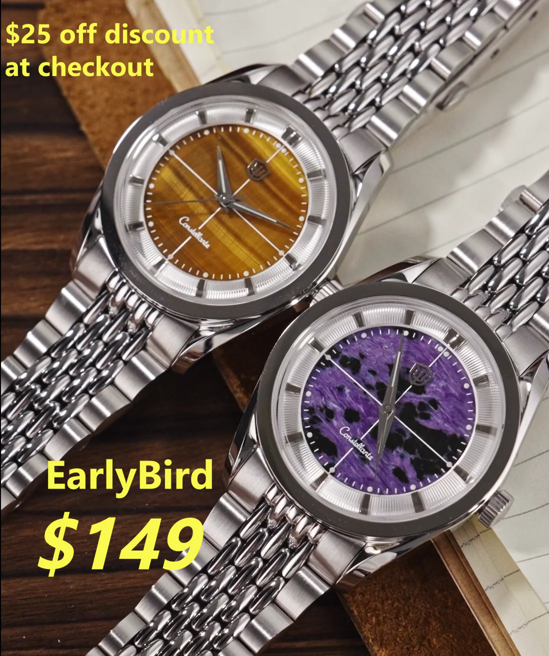 Watchdives WD1954 Arctic Classic 36mm VH31 Watch
