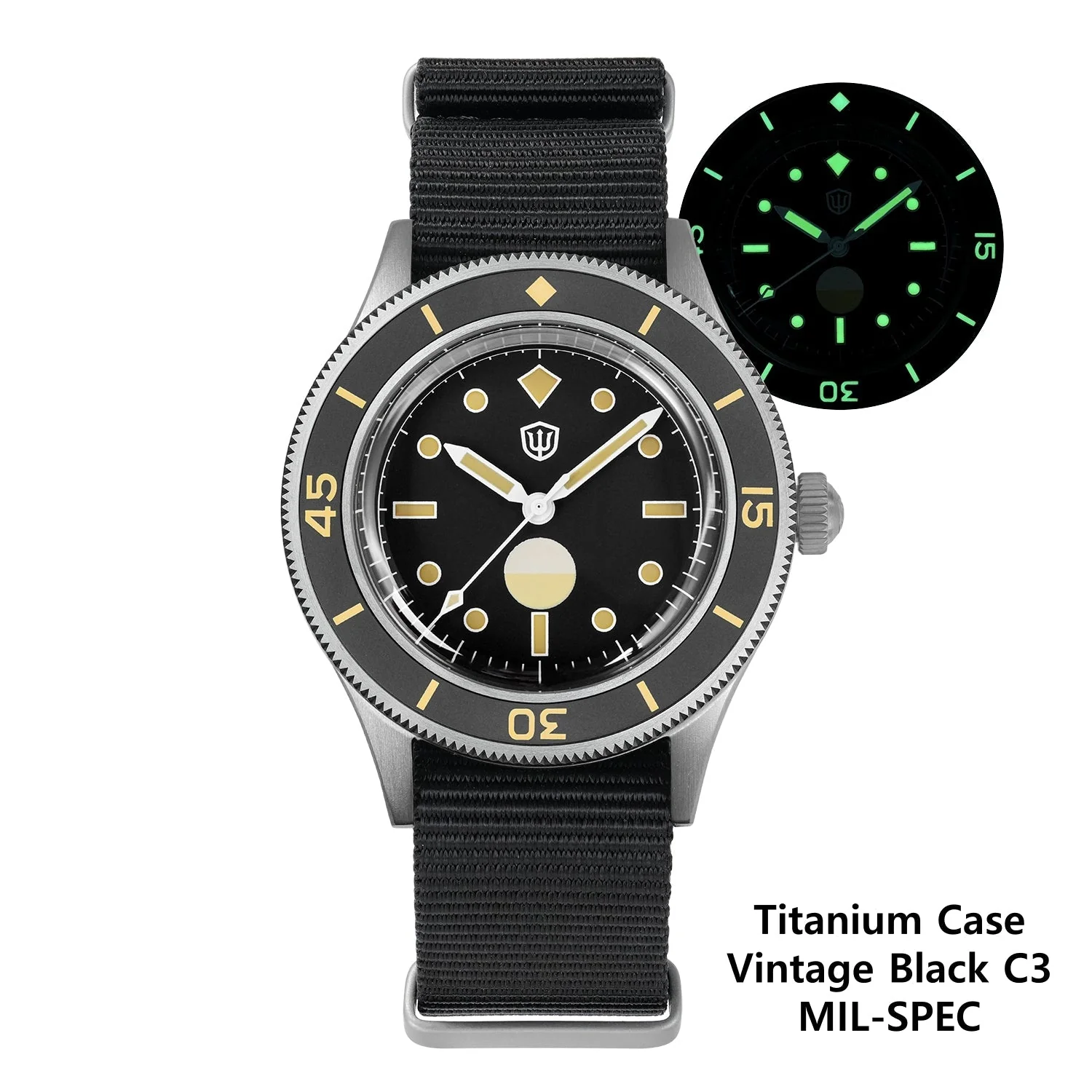 Watchdives WD50Ti Titanium 50-Fathoms NH35 Dive Watch - Image 3