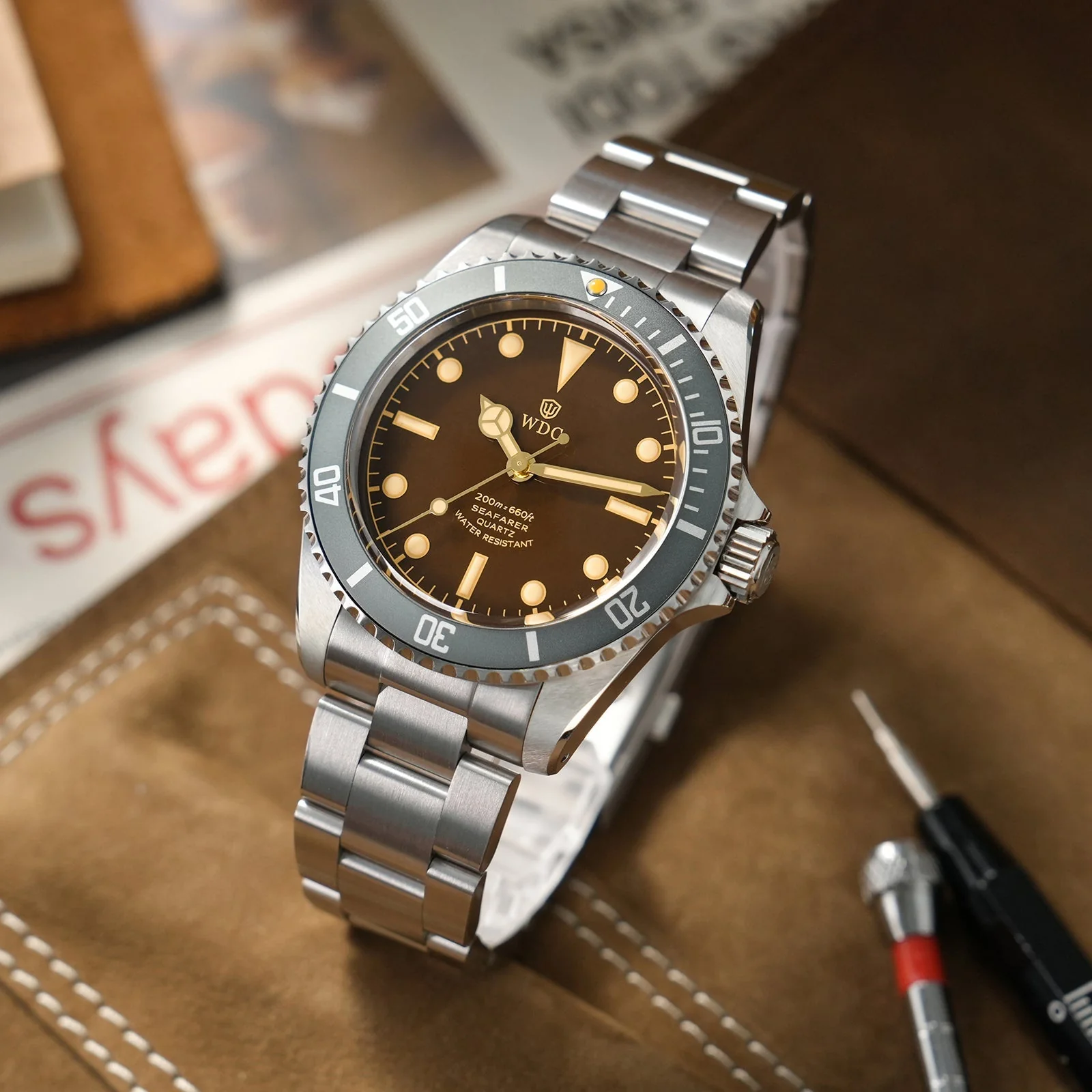 Watchdives Seafarar WD5513Q 40mm VH31 Sub Diver Watch - Image 2