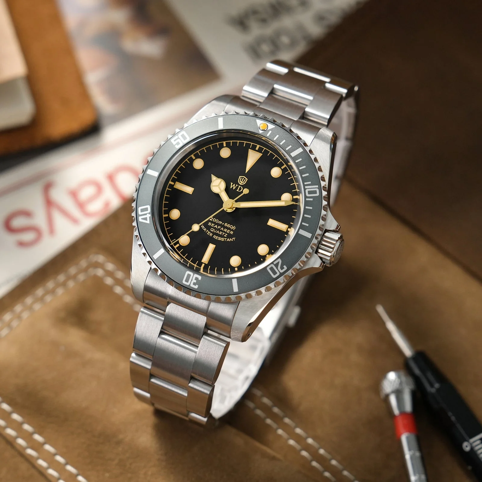 Watchdives Seafarar WD5513Q 40mm VH31 Sub Diver Watch - Image 3