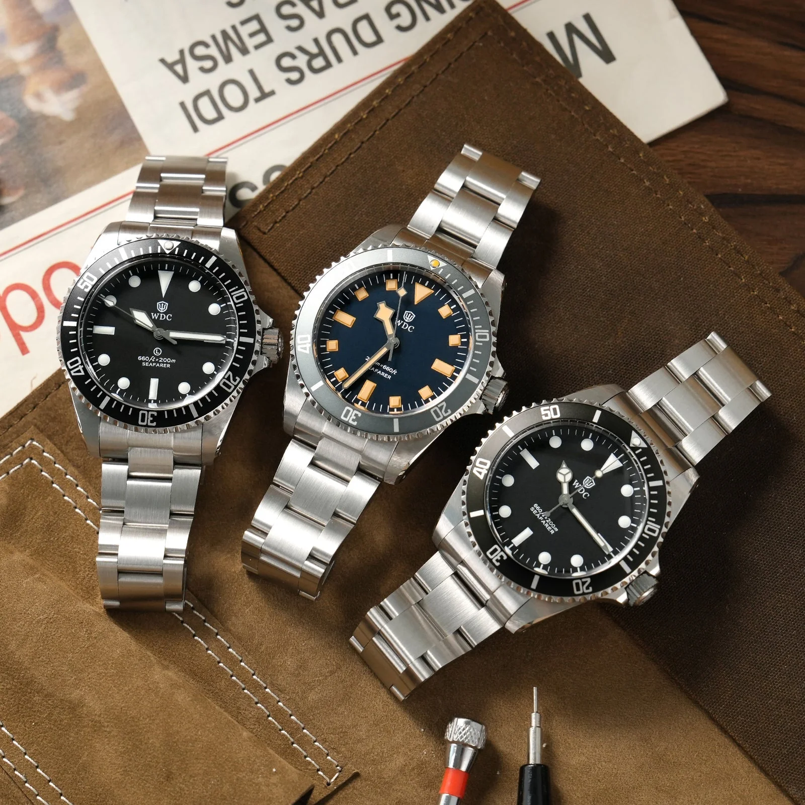 Watchdives Seafarar WD5513Q 40mm VH31 Sub Diver Watch - Image 7