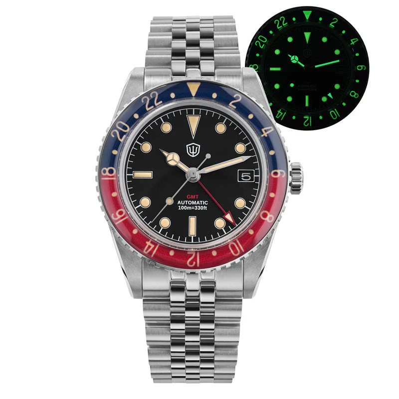 Watchdives WD6542 38mm GMT Men Watch